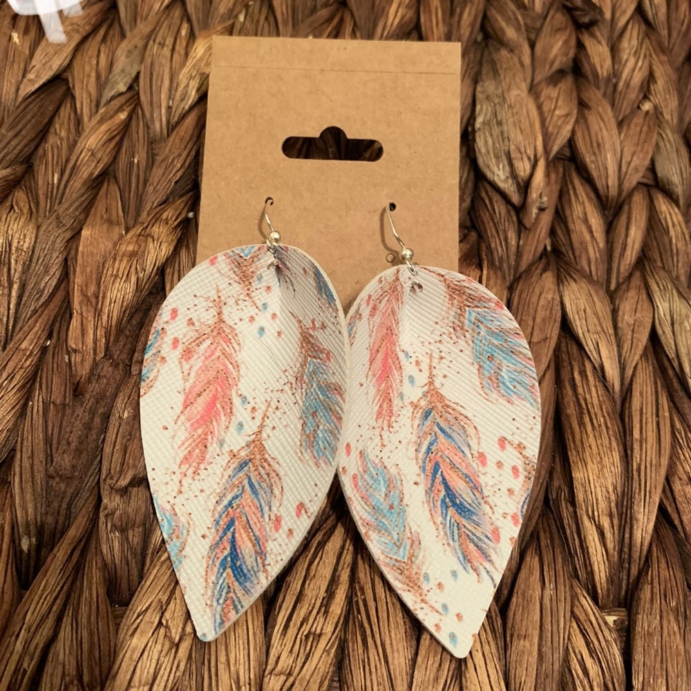 Leather earrings
